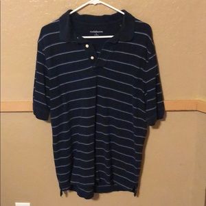 Croft & Barrow Blue and white mens polo
